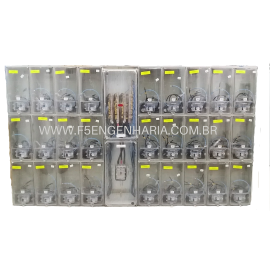 27 Medidores Policarbonato Montado - kit Completo/ 50-150A 10-70MM PVC  COMPLETA ESTRELA COD.4511 PVC