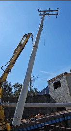   POSTE CIRCULAR 1.000 DAN 12 METROS COLOCADO COM MUNCK