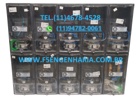9 MEDIDORES POLICARBONATO BANDEIRANTE COMPLETA - 9D1  - GERAL 80A 25MM PVC 1104X130cm COD. 75 PVC