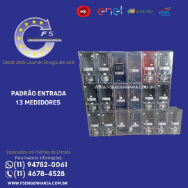 13 Medidores EDP Policarbonato - kit Completo 13EDP  50-100A 10-25mm 1KV ESTRELA Cod: 4034 1KV