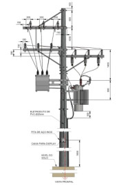 CABINE PRIMARIA SIMPLIFICADA EM POSTE 15KV